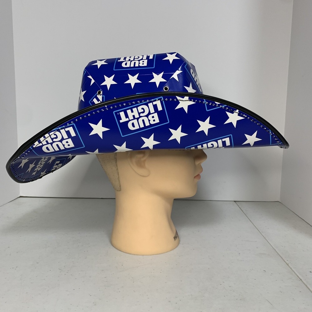 Bud Light‎ Beer Box Cowboy Hat – Adult Size Cardboard Novelty Hat NWT - Picture 2 of 7